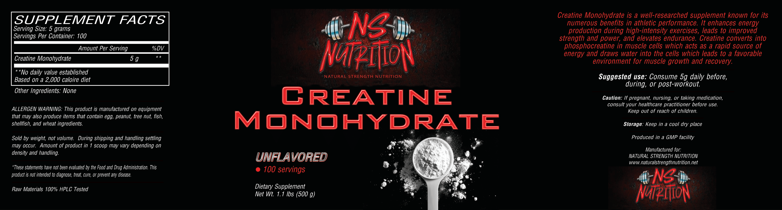 Creatine Monohydrate - Unflavored