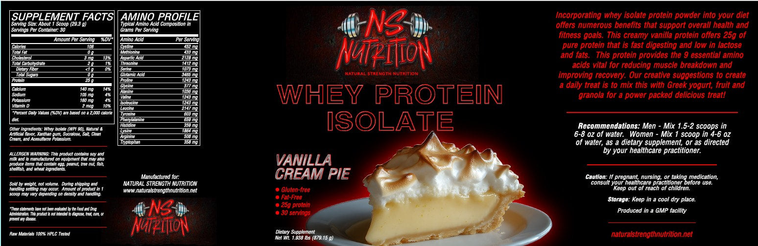 When Protein Isolate - Vanilla Cream Pie